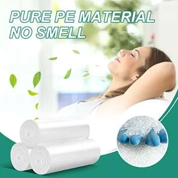 Magesh 4 Gallon Trash Bags - Strong, Leak-Proof & Unscented