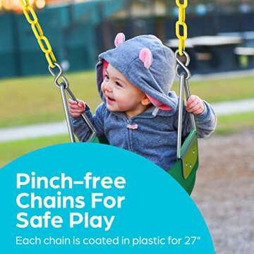 Jungle Gym Kingdom Toddler Swing - Safe and Fun Swinging