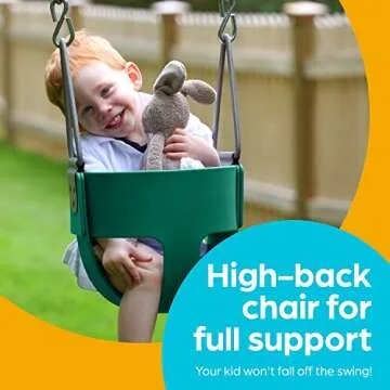 Jungle Gym Kingdom Toddler Swing - Safe and Fun Swinging