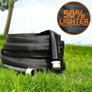 50FT Lightweight Kink-Free Garden Hose for Easy Watering
