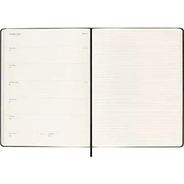 Moleskine Classic 12 Month 2023 Weekly Planner, Hard Cover, XL (7.5" x 9.75"), Black