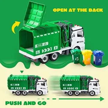JOYIN Garbage Truck Toy for Kids - Fun DIY Assembly