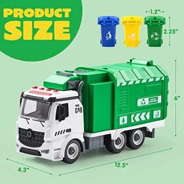 JOYIN Garbage Truck Toy for Kids - Fun DIY Assembly