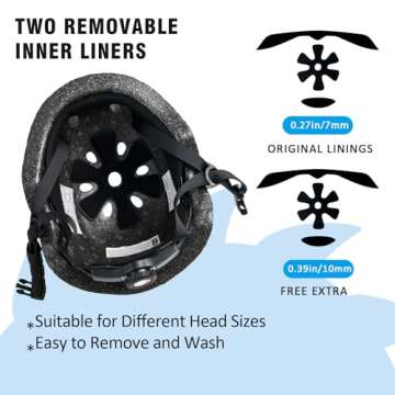 Kids Dinosaur Bike Helmet, Adjustable & Safe for Toddlers