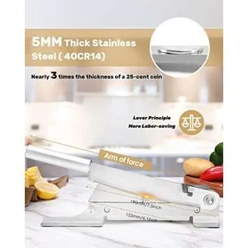 Compact Manual Meat Slicer for Home Cooking Efficiency