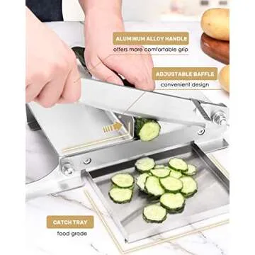 Compact Manual Meat Slicer for Home Cooking Efficiency