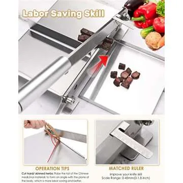 Compact Manual Meat Slicer for Home Cooking Efficiency