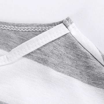 PALINDA Women's Striped Elegant Short Sleeve Wear to Work Casual Pencil Dress with Belt (Grey,S)