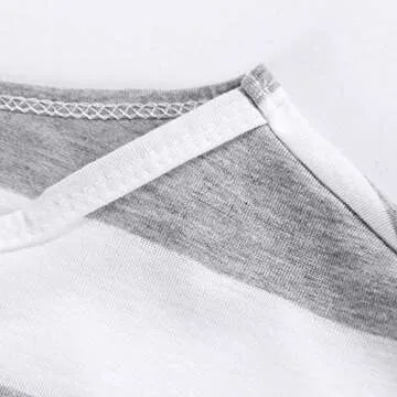 PALINDA Women's Striped Elegant Short Sleeve Wear to Work Casual Pencil Dress with Belt (Grey,S)