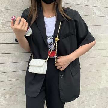 Mini Belt Bag Waist Bag for Women Fashionable Small Waist Bag Belt Bags for Women Trendy Y2k Accesso...