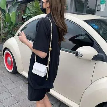 Mini Belt Bag Waist Bag for Women Fashionable Small Waist Bag Belt Bags for Women Trendy Y2k Accessories (White,Small)