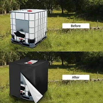 Durable Zipper IBC Tote Cover for 275 Gallon Tank