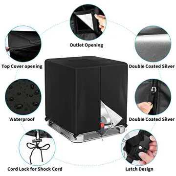 Durable Zipper IBC Tote Cover for 275 Gallon Tank