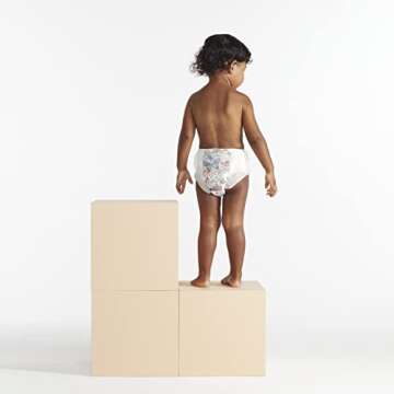 The Honest Company Clean Conscious Training Pants | Plant-Based, Sustainable Diapers | Magical Moments + Butterfly Kisses | Size 2T/3T (34- lbs), 78 Count