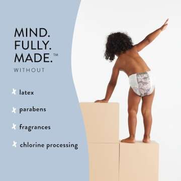 The Honest Company Clean Conscious Training Pants | Plant-Based, Sustainable Diapers | Magical Moments + Butterfly Kisses | Size 2T/3T (34- lbs), 78 Count
