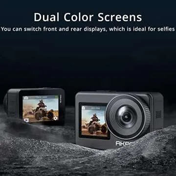 AKASO Brave 7 4K WiFi Action Camera with Dual Displays