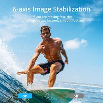AKASO Brave 7 4K WiFi Action Camera with Dual Displays