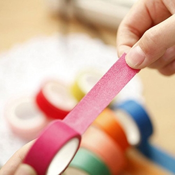 Vibrant YUKUNTANG Washi Tape Set - 28 Rolls for Crafts