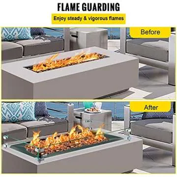 VEVOR Fire Pit Wind Guard for Safe Outdoor Fun