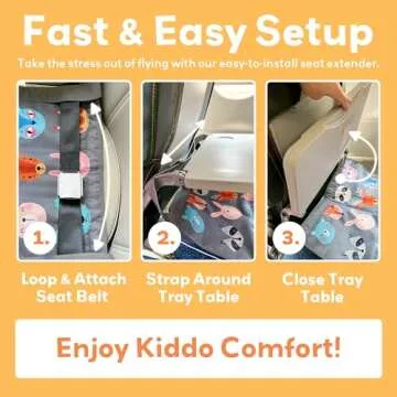 Little Traveler Toddler Airplane Bed & Seat Extender – Cozy & Easy Setup Airplane Bed for Kids, Ages 1-4