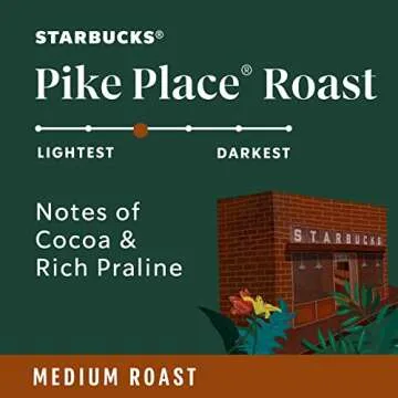 Starbucks Ground Coffee, Medium Roast, Pike Place Roast, 100% Arabica, 28 Oz Bag
