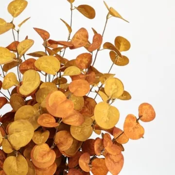Bessol Artificial Eucalyptus Stems - 5pcs Fall Decor