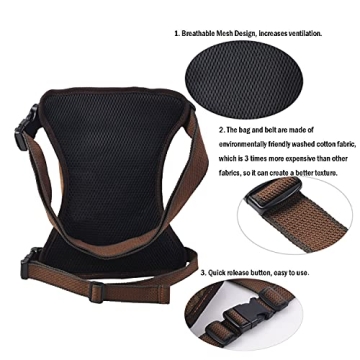 Anjoy Multi-Pockets Tactical Fanny Pack for Men and Women