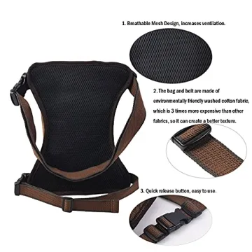 Anjoy Multi-Pockets Tactical Fanny Pack for Men and Women