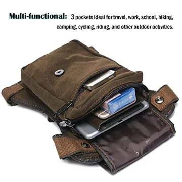 Anjoy Multi-Pockets Tactical Fanny Pack for Men and Women