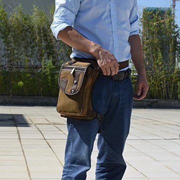 Anjoy Multi-Pockets Tactical Fanny Pack for Men and Women