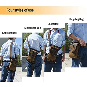 Anjoy Multi-Pockets Tactical Fanny Pack for Men and Women