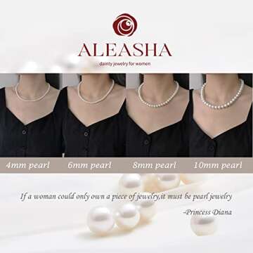 Aleasha Pearl Choker 14" for Women - Elegant Gift Idea