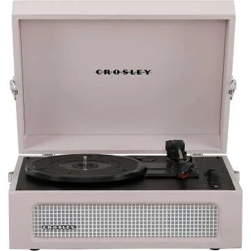 Crosley Voyager Portable Vinyl Record Player Amethyst