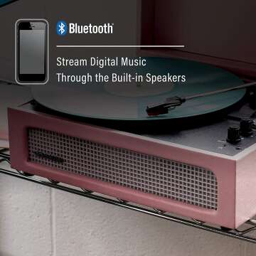 Crosley Voyager Portable Vinyl Record Player Amethyst