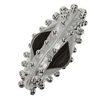 Vince Camuto Aleck Silver Leather Medium Hobo Bag