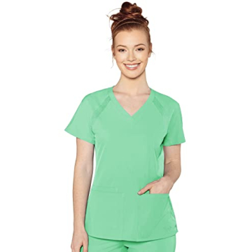 Stylish Women's Scrub Top with Pockets and Comfort