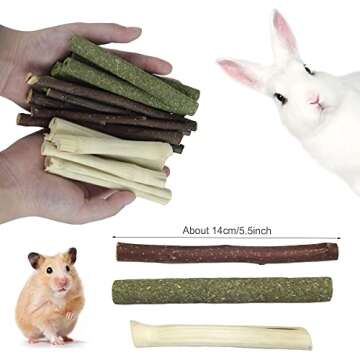 Dbeans Flourithing 150g Chew Toys - Natural Molar Sticks for Small Pets