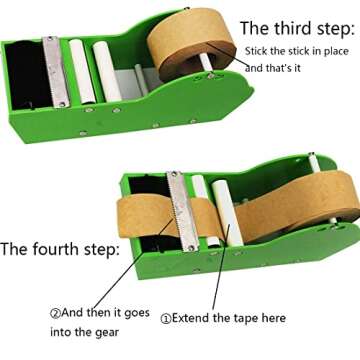 QILIMA 12.6in Water Activated Tape Dispenser for Offices
