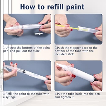 LANBEIDE Refillable Touch Up Paint Pens for Home Repair