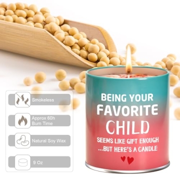 Funny Scented Candles for Mom - Unique Christmas Gifts