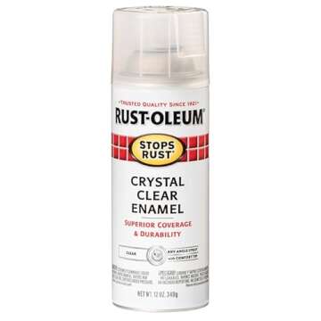 Rust-Oleum 7701830-6PK Stops Rust Spray Paint, 12 oz, Gloss Crystal Clear, 6 Pack