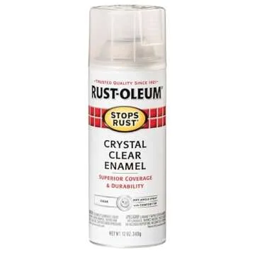 Rust-Oleum 7701830-6PK Stops Rust Spray Paint, 12 oz, Gloss Crystal Clear, 6 Pack