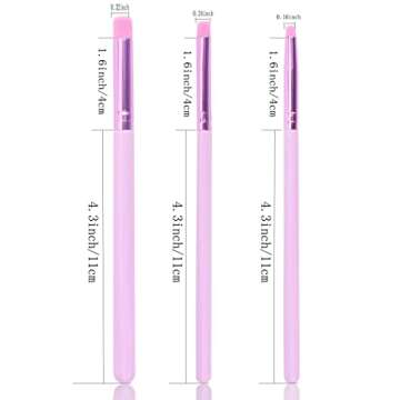 Yoseng Detailed Ink Blending Brushes for Card Making - 15 Pcs, 5 Colors