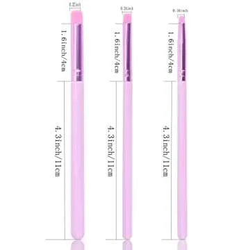 Yoseng Detailed Ink Blending Brushes for Card Making - 15 Pcs, 5 Colors