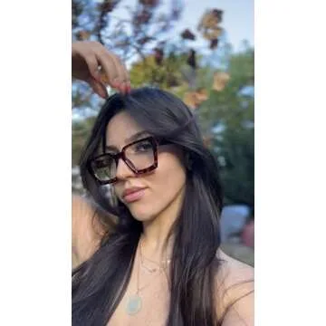 Livho Oversized Blue Light Glasses for Fashion & Comfort