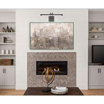 Westinghouse Lighting 7501600 17 Inch, 15 Watt Hardwire Adjustable Dimmable LED Picture Light, Matte Black Finish, 3000K