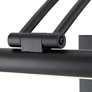 Westinghouse Lighting 7501600 17 Inch, 15 Watt Hardwire Adjustable Dimmable LED Picture Light, Matte Black Finish, 3000K