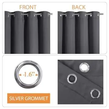 RYB HOME Soundproof Blackout Curtains for Peaceful Living