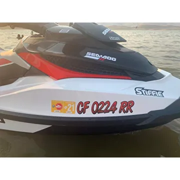 STIFFIE Electric Green/Black Boat & PWC Registration Decals