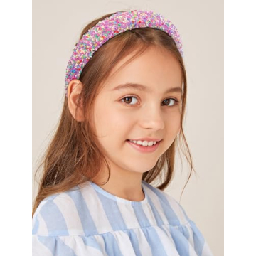 TEBIEKOY 2Pcs Sprinkle Headbands for Women Girls Accessories